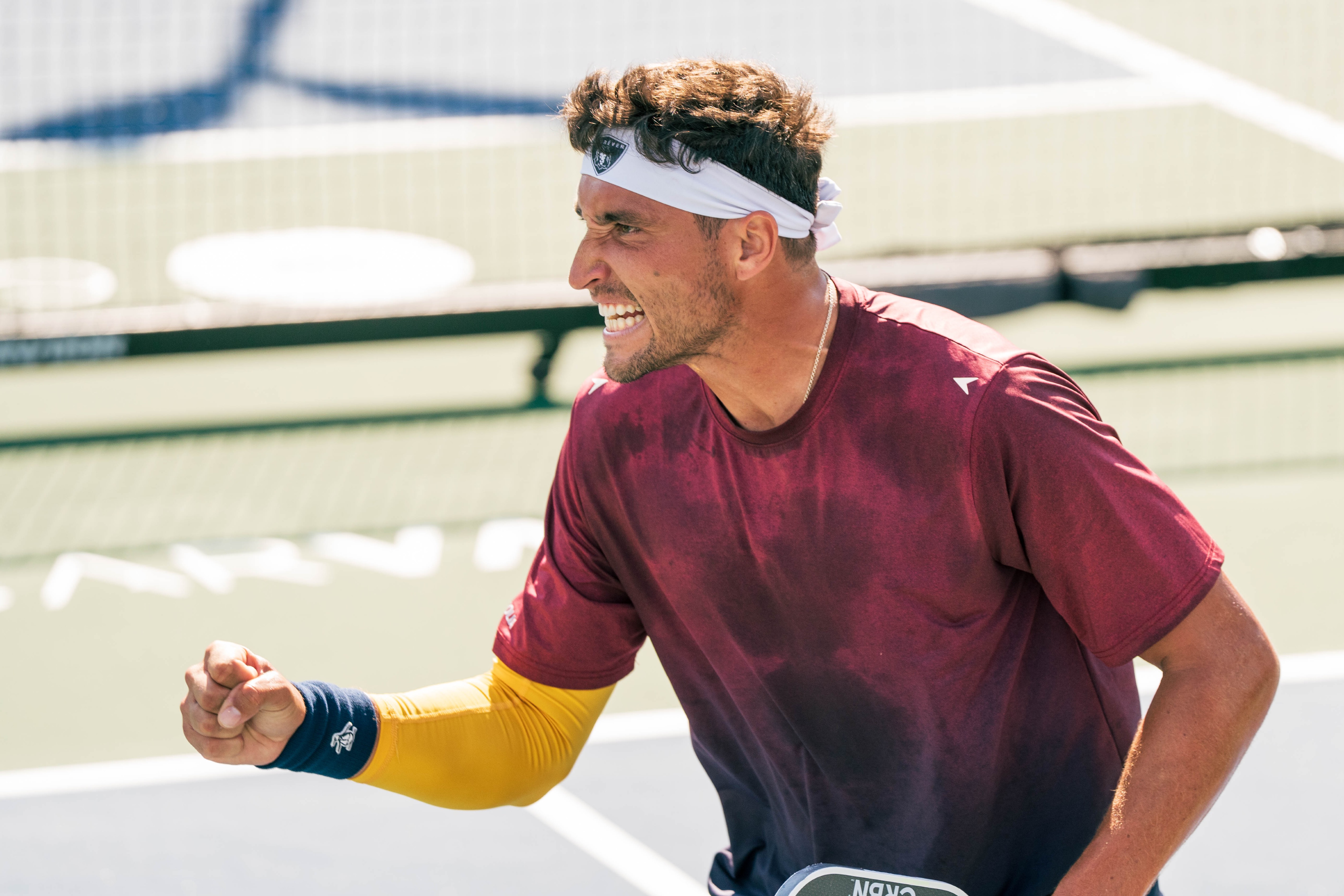Jay Devilliers competing at the 2025 Jenius Back Pickleball World Championships.